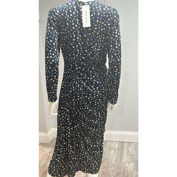 $1895 Jason Wu V-Neck Long Sleeve Floral Print Jersey Dress Size 12 - Picture 7 of 9